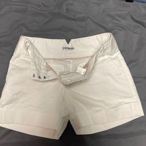 Express white shorts size 0